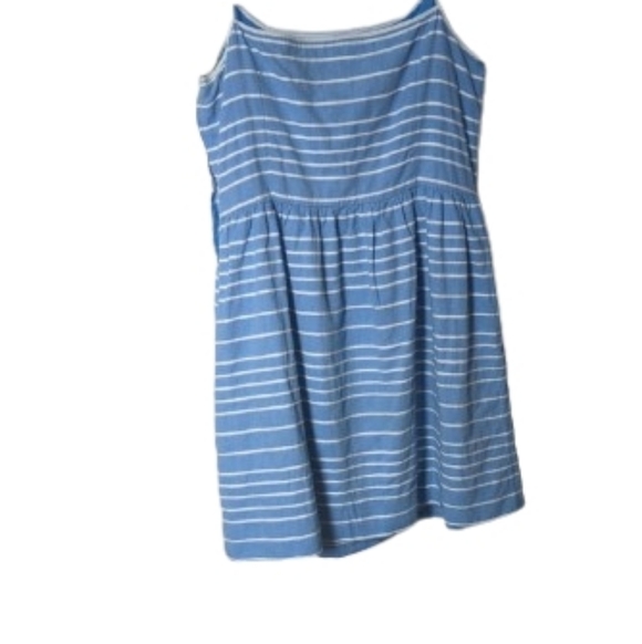 GAP Blue And White Stripe Tie Strap Summer Dress Size 6 - Picture 3 of 8